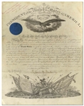 Abraham Lincoln Civil War Military Appointment Signed as President 